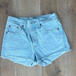 Levi's Light Blue Jean Shorts for Women